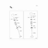 Схема вузла: Клапани для Kawasaki KLZ1000 Versys 1000