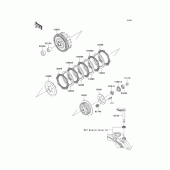 Схема вузла: Зчеплення для Kawasaki KLX110 KLX110L