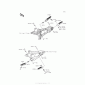 Схема вузла: Підніжки для Kawasaki ZR800 Z800