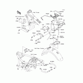 Схема вузла: Кріплення двигуна для Kawasaki EJ650 W650