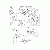 Схема узла: Электрооборудование для Kawasaki ZX600 Ninja ZX-6RR