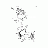 Схема узла: Радиатор для Kawasaki ZR800 Z800 ABS