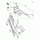 Схема узла: Проводка и электрические компоненты для Kawasaki KX450 KX450F