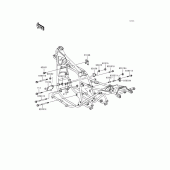 Схема узла: Крепление двигателя для Kawasaki KZ1000 Police