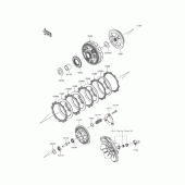 Схема вузла: Зчеплення для Kawasaki EX250 Ninja 250