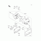 Схема вузла: Taillight(s) для Kawasaki VN1500 Vulcan 1500 Classic