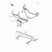 Схема вузла: Side covers/chain cover(1/2) для Kawasaki ZX400 Z400FII