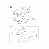 Схема вузла: Вихлопна система для Kawasaki KX125