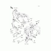 Схема вузла: Кріплення двигуна для Kawasaki EX400 Ninja 400R