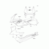 Схема вузла: Decals(red)(ex500-d6) для Kawasaki EX500 GPZ500S