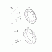 Схема узла: Шины для Kawasaki KLE650 Versys 650 ABS