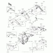 Схема вузла: Side Covers/chain Cover для Kawasaki KLX140 KLX140G