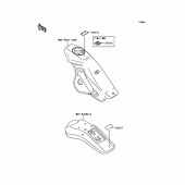 Схема вузла: Інформаційні наклейки для Kawasaki KLX250 KLX250