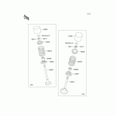 Схема вузла: Клапан для Kawasaki KL250 KL250 Super Sherpa