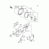 Схема узла: Фара для Kawasaki ZR400 Zephyr X