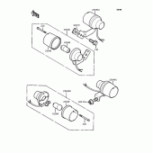 Схема узла: Поворотники для Kawasaki KMX80 KSR-II