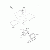 Схема узла: Сиденье для Kawasaki ZX600 Ninja ZX-6