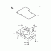 Схема узла: Маслосборник для Kawasaki ZX600 Ninja ZX-6