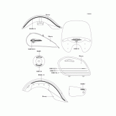 Схема вузла: Decals(ebony) для Kawasaki VN1500 VN1500 Classic Tourer