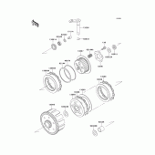 Схема вузла: Зчеплення для Kawasaki KX100