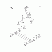 Схема вузла: Лапка гальма для Kawasaki ZR1100 Zephyr 1100