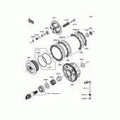 Схема вузла: Зчеплення для Kawasaki ZR800 Z800 ABS