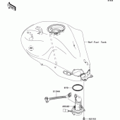 Схема вузла: Fuel pump для Kawasaki EX650 Ninja 650
