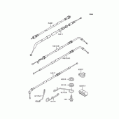 Схема вузла: Троси для Kawasaki ZX400 ZZR400