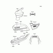 Схема узла: Наклейки ( A5) для Kawasaki ZR1200 ZRX1200R