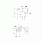 Схема вузла: Болти картера двигуна для Kawasaki EN500 Vulcan 500 LTD