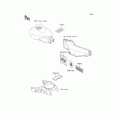 Схема вузла: Інформаційні наклейки для Kawasaki ZG1000 1000GTR