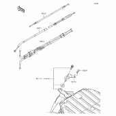 Схема вузла: Троси для Kawasaki ZX636 Ninja ZX-6R ABS KRT Edition