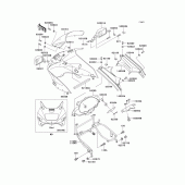 Схема вузла: Cowling (zx1100-e1) для Kawasaki ZX1100 GPZ1100