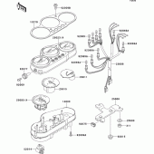 Схема узла: Meter(s) для Kawasaki ZX600 Ninja ZX-6R