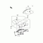Схема узла: Сиденье для Kawasaki ZX636 Ninja ZX-6R ABS KRT Edition