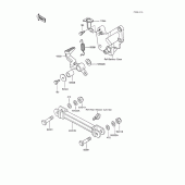 Схема вузла: Brake pedal/torque link для Kawasaki ZX600 GPX600R