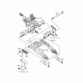 Схема узла: Задний рычаг (Маятник) для Kawasaki ER650 ER-6N ABS