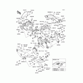 Схема вузла: Cowling(1/2) для Kawasaki KLE650 Versys 650 ABS