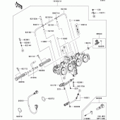 Схема вузла: Throttle для Kawasaki ZR1000 Z1000