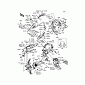 Схема вузла: Cowling(Upper) для Kawasaki KLZ1000 Versys 1000 LT