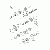 Схема узла: Трансмиссия для Kawasaki VN1700 VN1700 Classic ABS
