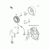 Схема вузла: Генератор для Kawasaki ZR400 Zephyr X