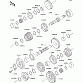 Схема вузла: Трансмісія для Kawasaki EL250 Eliminator 252