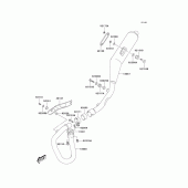 Схема узла: Выхлопная система (s) для Kawasaki KLX400 KLX400SR