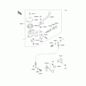 Схема вузла: Передній гальмівний циліндр для Kawasaki VN800 Vulcan 800