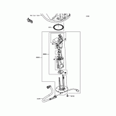 Схема вузла: Паливний насос Kawasaki ZR1000 Z1000
