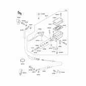 Схема узла: Главный цилиндр сцепления для Kawasaki ZG1200 Voyager XII