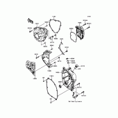 Схема вузла: Engine Cover(s) до Kawasaki ZR1000 Z1000 ABS
