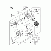 Схема вузла: Генератор для Kawasaki ZR1100 Zephyr 1100