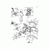 Схема вузла: Кріплення двигуна для Kawasaki VN900 Vulcan 900 Custom